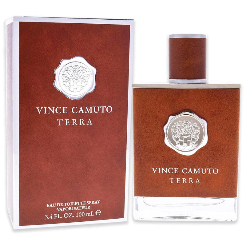 Vince Camuto Terra Eau de Toilette Spray para hombre, fragancia robusta y fresca