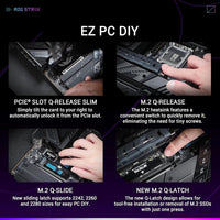ASUS ROG Strix Z890-E Gaming WiFi Intel Z890 LGA 1851 ATX Placa Base con IA Avanzada, DDR5, WiFi 7 y Más