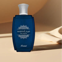RASASI Marha Eau De Parfum, perfume árabe duradero para hombres con notas cálidas, florales y masculinas, ideal para toda ocasión