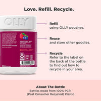 OLLY Multivitaminas para Mujeres, Gummy con Vitaminas A, D, C, E, Biotina, Ácido Fólico, Sabor Berries, 65 Días