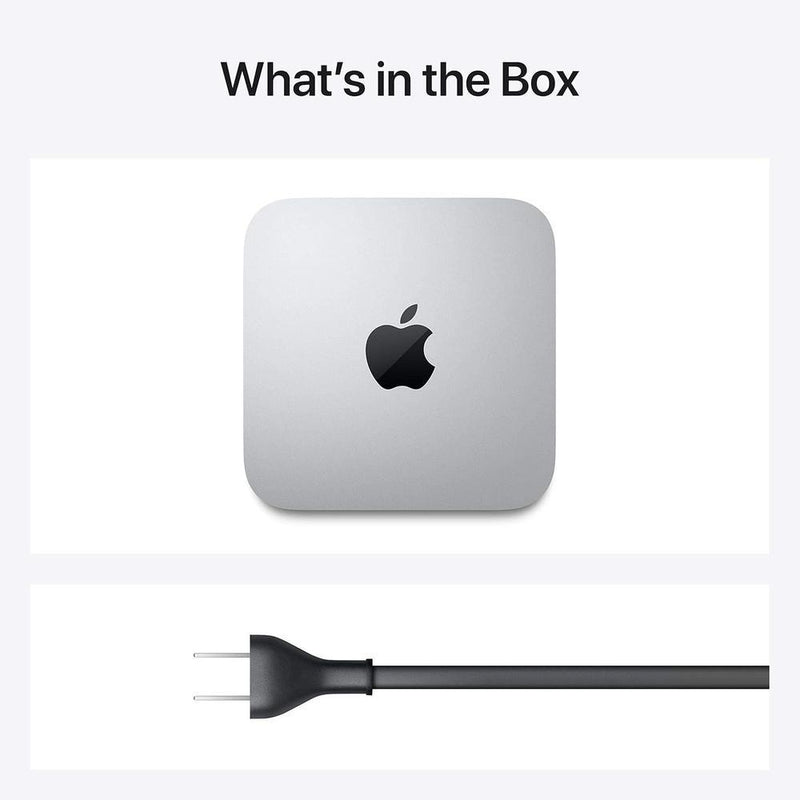 Apple Mac Mini 2020 con Chip M1 de Apple, 8 GB RAM, Almacenamiento SSD 256 GB, plata (renovado)