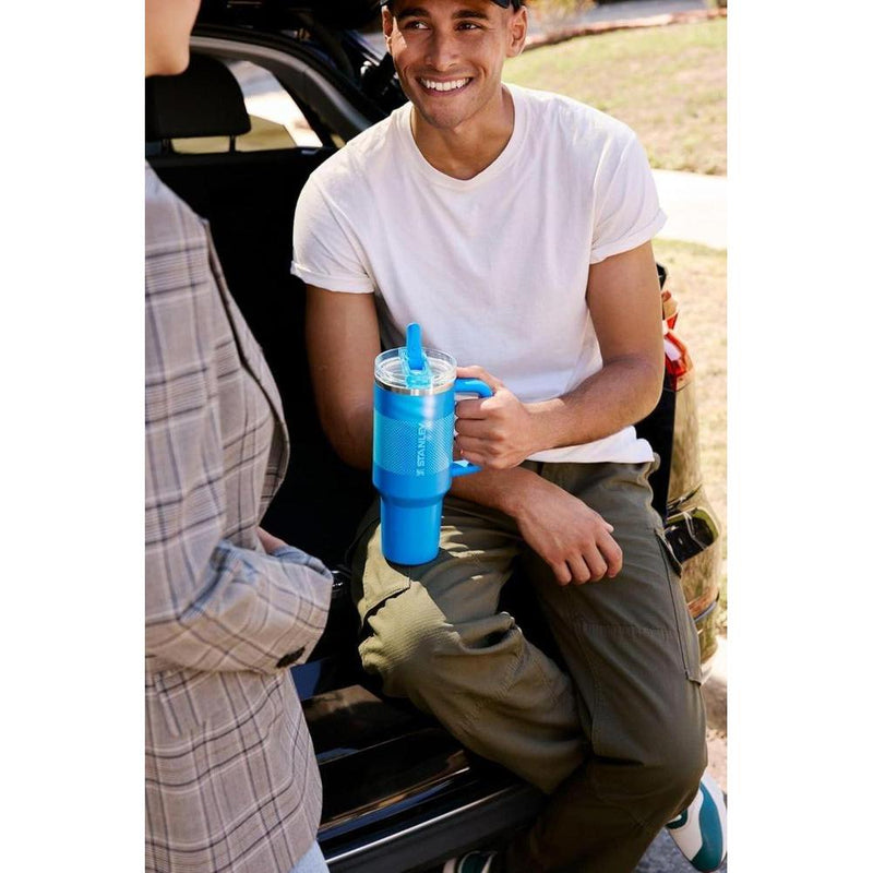 Vaso de paja STANLEY Quencher ProTour antifuga con popote y asa integrado, ideal para viajes, acero inoxidable sin BPA