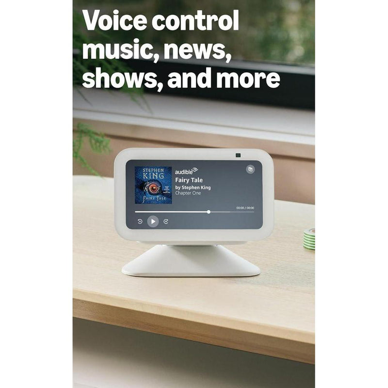 Amazon Echo Show 5 más reciente con pantalla inteligente, bajo mejorado y sonido claro, color azul cielo