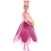 Muñeca Barbie Petal Pop con accesorio sorpresa y fragancia floral, revela bouquet con conejo y más sorpresas