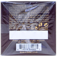 RASASI Oud Al Mubakhar EDP Spray, fragancia oriental de larga duración con bergamota, azafrán, rosa y pachulí