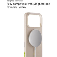 Funda Beats para iPhone 17 Pro Max con soporte, MagSafe, control de cámara, acabado mate y forro de microfibra, color piedra caliza