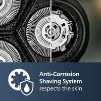 Philips Norelco Shaver 2400, Afeitadora Eléctrica Inalámbrica Recargable Con Recortadora Emergente Y Cabezales Flexibles 4D, X3001/90