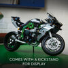 LEGO Technic Kawasaki Ninja H2R - Juguete de construcción detallado con características auténticas y soporte para exhibición