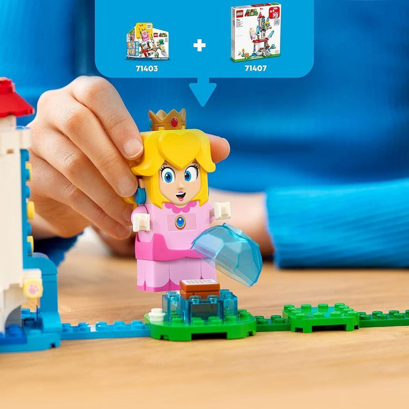 LEGO Super Mario Set de Expansión Traje de Gato Peach y Torre Helada 71407 para Niños con 494 Piezas de Juego