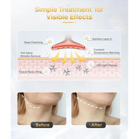 Masajeador facial 7 en 1 Deplux para rutina diaria de cuidado de la piel con 7 modos de luz y diseño portátil ergonómico