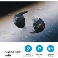Auriculares Sennheiser Momentum Sport Con ANC Adaptativo, Rastreador Fitness, Ajuste Seguro, Batería Larga Duración