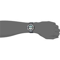Reloj Casio para pesca con temporizador, luz LED, resistente al agua y datos de luna. Ideal para actividades acuáticas