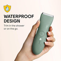 MERIDIAN The Trimmer Original - Recortadora eléctrica para cabello púbico, pecho, piernas y bikini. Impermeable y recargable