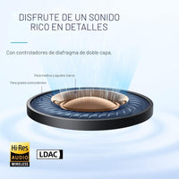 Soundcore By Anker Space A40 Inalámbricos Cancelación Activa De Ruido 50 Horas Reproducción Azul