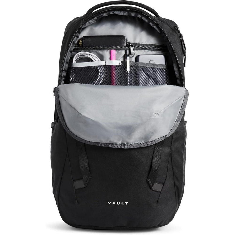 Mochila para portátil The North Face Vault resistente al agua con diseño moderno y estructura ergonómica, color negro