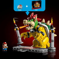 LEGO Super Mario El Poderoso Bowser, Kit de Construcción de Modelo 3D, Figura Articulable Coleccionable con Plataforma de Batalla