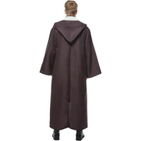 Disfraz de túnica para hombre, disfraz de adulto, bata de Halloween, uniforme con capucha. Incluye túnica, tabardo, cinturón, pantalón y capa.