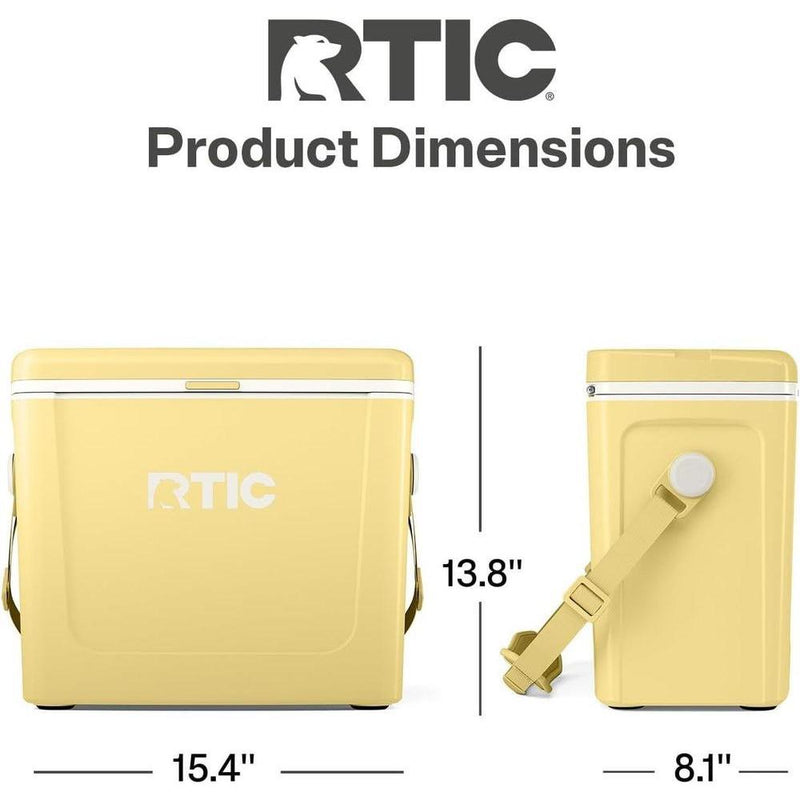 RTIC Enfriador de viaje asfaltico portátil, ideal para exteriores, playa, picnic, campamento y deportes