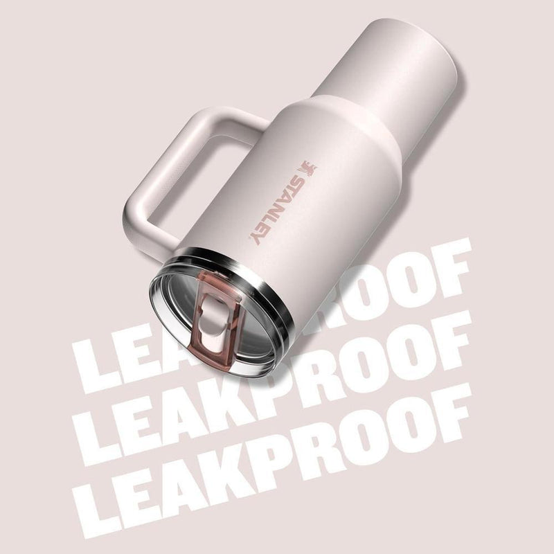 STANLEY Quencher ProTour - Vaso con tapa a prueba de fugas, popote y asa integrado, acero inoxidable sin BPA, ideal para viajes