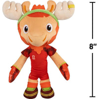 Jazwares FIFA World Cup 2026 Canadá - Peluche oficial Maple the Moose con uniforme rojo, juguete coleccionable para fanáticos