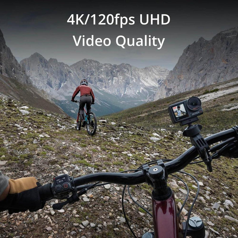Cámara de acción DJI Osmo Action 4 Combo estándar, 4K/120 fps, sensor 1/1.3 pulgadas, imágenes en baja luz, color 10 bits, D-Log M