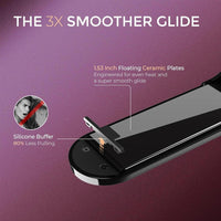 TYMO Cepillo Alisador de Pelo y Plancha 2 en 1 con Tecnología de Iones para Anti-Frizz y Alisado