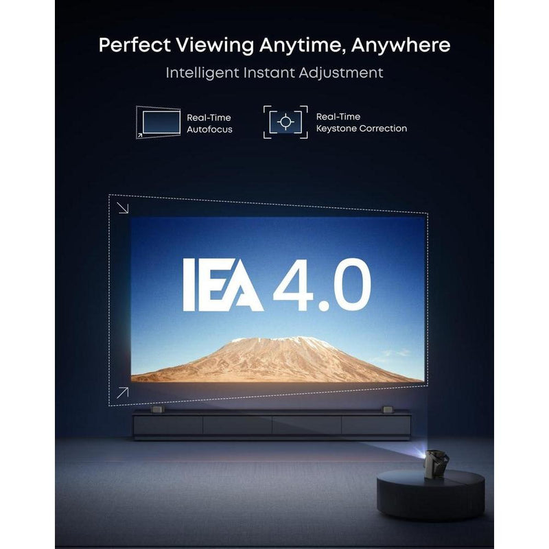 Soundcore Nebula P1, proyector portátil con 650 lúmenes ANSI, sonido envolvente 2.0, altavoces desmontables, Google TV y pantalla hasta 180