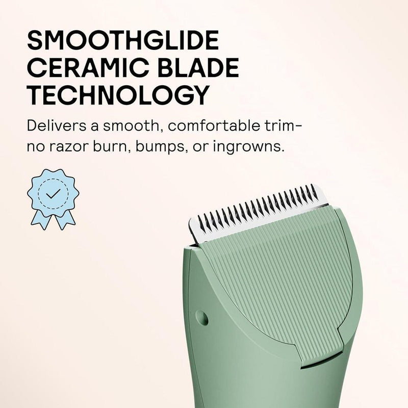 MERIDIAN The Trimmer Original - Recortadora eléctrica para cabello púbico, pecho, piernas y bikini. Impermeable y recargable