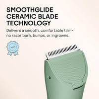 MERIDIAN The Trimmer Original - Recortadora eléctrica para cabello púbico, pecho, piernas y bikini. Impermeable y recargable