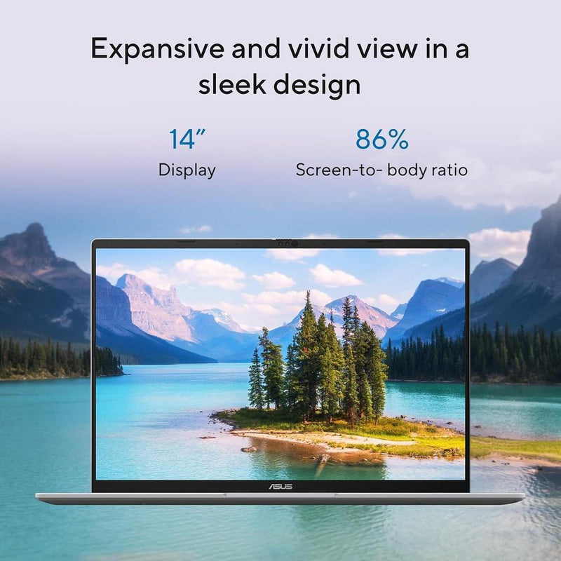 Asus Vivobook 14 Laptop Snapdragon 16GB RAM 512GB SSD Windows 11 Plateado