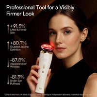 INIA Flare - Dispositivo facial de microcorriente 3 en 1 con terapia de luz roja y masajeador para cara y cuello
