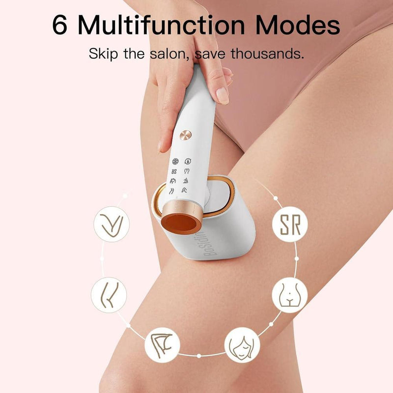 Depilación IPL Bosidin Con Enfriamiento De Hielo Y Rejuvenecimiento Facial SR