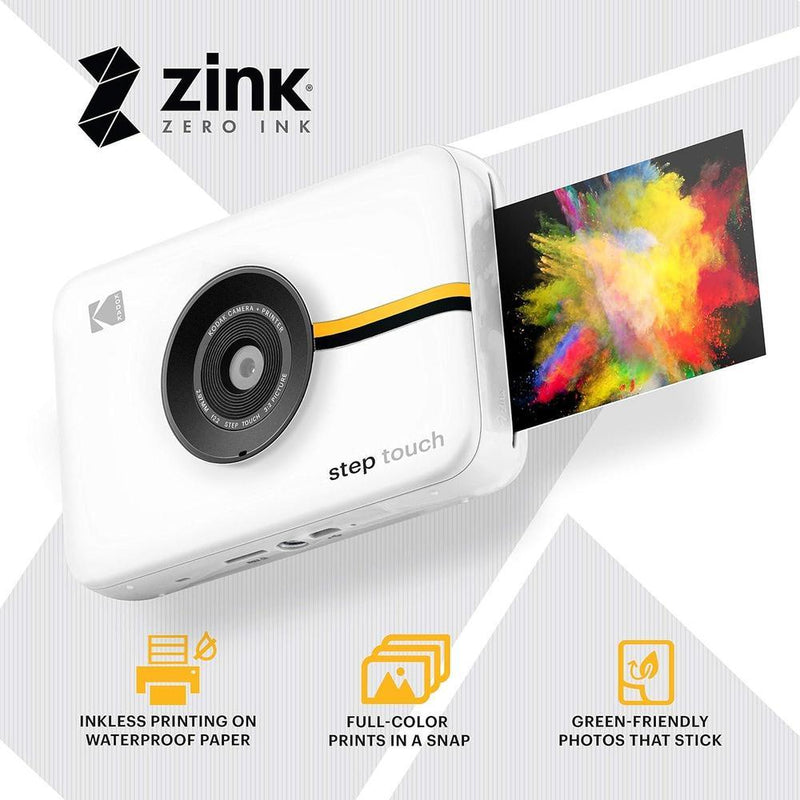 Kodak Step Touch - Cámara digital de 13 MP e impresora instantánea con pantalla táctil LCD. Incluye edición y tecnología ZINK
