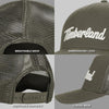 Gorra de camionero para hombre Timberland, algodón duradero y ajustable, con parte trasera de malla transpirable