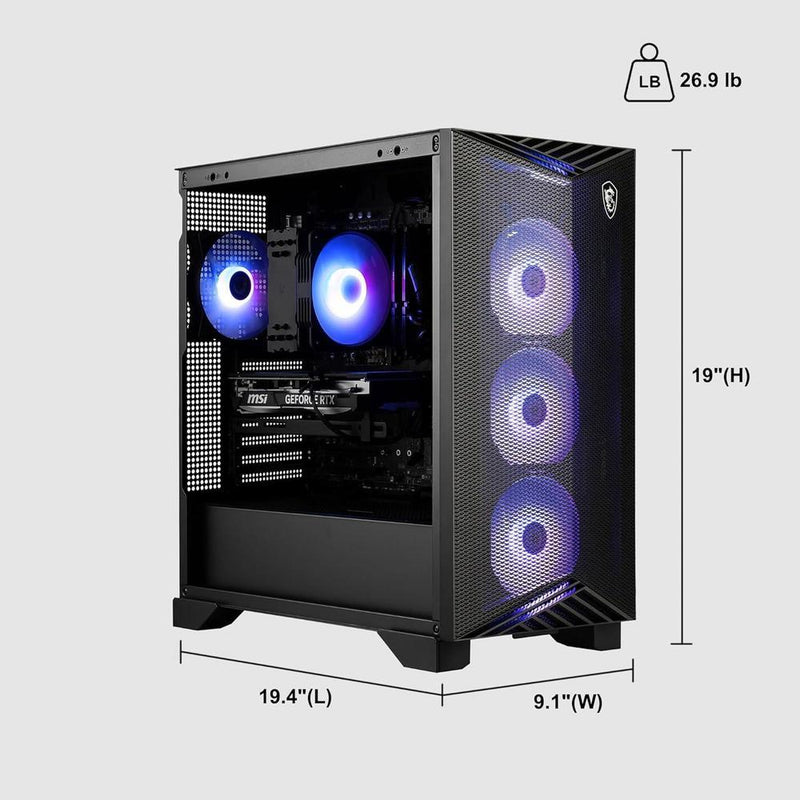 MSI Aegis R2 AI: Torre para juegos con Intel Ultra 9, 32GB RAM, 2TB SSD, RTX 5070 Ti, Wi-Fi 7 y PSU 80+ Gold con accesorio ICP