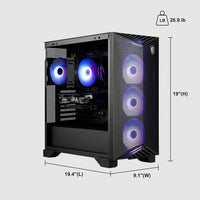 MSI Aegis R2 AI: Torre para juegos con Intel Ultra 9, 32GB RAM, 2TB SSD, RTX 5070 Ti, Wi-Fi 7 y PSU 80+ Gold con accesorio ICP