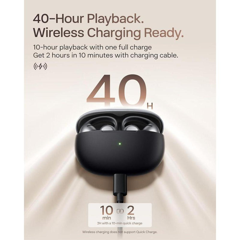 SHOKZ OpenDots ONE - Auriculares inalámbricos Bluetooth de oreja abierta con micrófono, seguro y ligero, audio Dolby Premium, resistente al agua