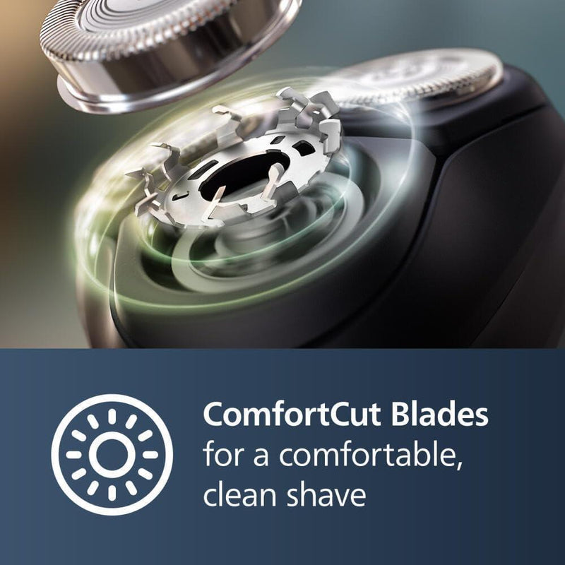Philips Norelco Shaver 3900 Series, afeitadora eléctrica para uso húmedo y seco, con P-Cap, estuche de viaje y soporte de carga