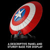 LEGO Marvel Escudo del Capitán América 76262 - Kit de modelo para adultos, réplica coleccionable del icónico escudo