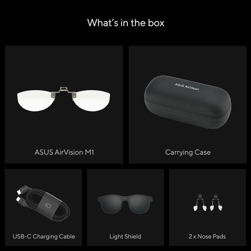 Gafas AR Inteligentes ASUS AirVision M1 con pantalla Micro-OLED, altavoces y conectividad USB-C