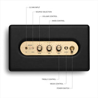 Marshall Acton III - Altavoz Bluetooth para el hogar en color negro, con conectividad Bluetooth 5.2 y un diseño sostenible