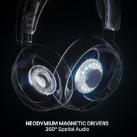 SteelSeries Arctis Nova 7X auriculares gaming inalámbricos con control app, 50 HR, drivers neodimio, mix 2.4GHz/Bluetooth, multi-plataforma, negro