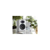 Audioengine P4 Altavoces pasivos de estantería de 2 vías en color blanco para sonido estéreo de alto rendimiento