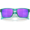 Gafas de sol Oakley Holbrook XXS para niños, diseño rectangular transparente con lentes Prizm violeta, protección UV