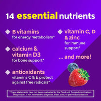 Vitaminas en Goma para Mujeres Vitafusion - Multivitaminas con Sabor a Bayas para Energía, Huesos e Inmunidad