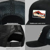 Gorra de hombre Timberland diseño camionero con parche montaña, ajuste de broche y banda anti-humedad