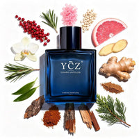 Ycz Charm Unfolds Perfume Marino para Hombres, Colonia Eau De Parfum de Larga Duración, Fragancia Oriental Amaderada