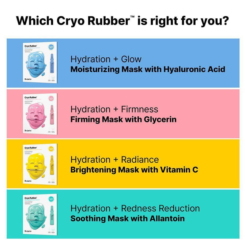 Mascarilla Coreana Dr.Jart+ Cryo Rubber Con Ampolla Sérum Enfría E Hidrata