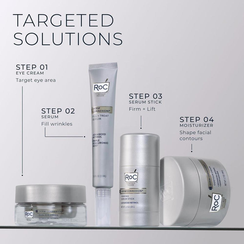 Roc Derm Correxion Crema Para El Cuello Con Ácido Hialurónico Y Retinol Avanzado 50g