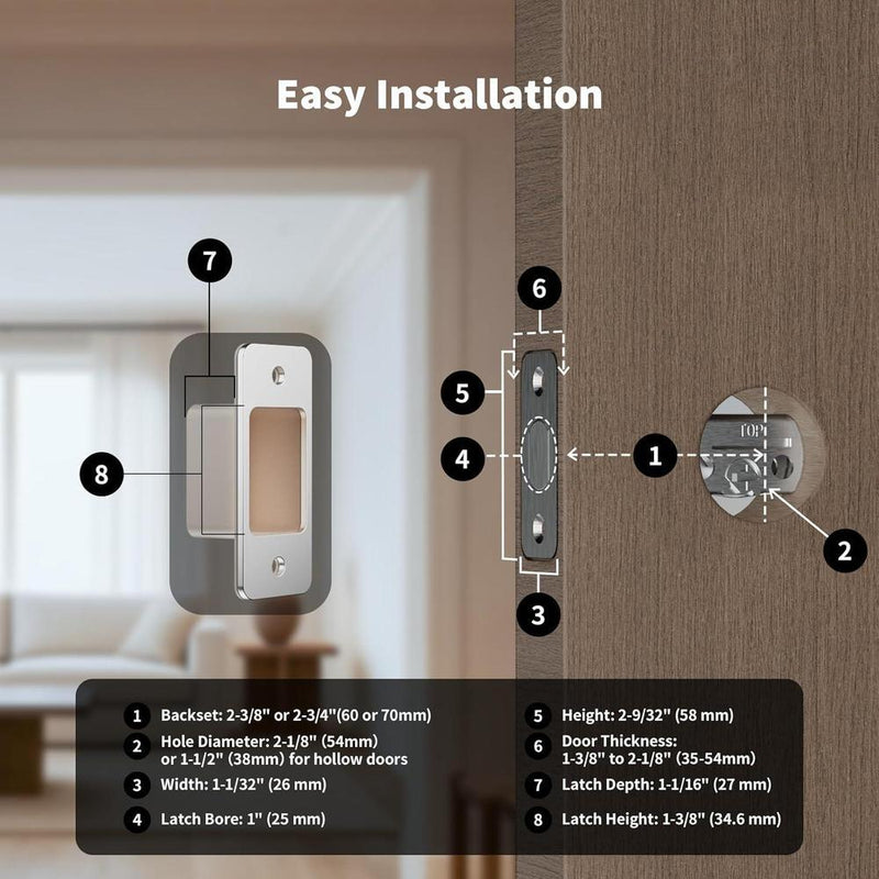 Cerradura inteligente Aqara U100 sin llave, compatible con Apple HomeKit, Alexa, Google e IFTTT, con teclado táctil y Bluetooth